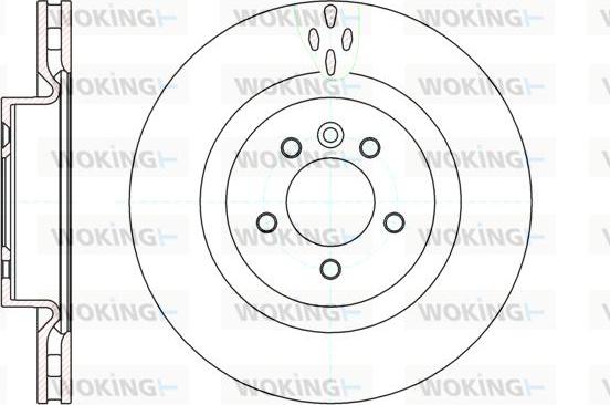 Woking D61149.10 - Тормозной диск autospares.lv