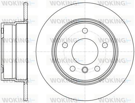 Woking D61144.00 - Тормозной диск autospares.lv