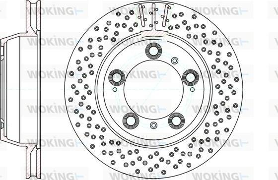 Woking D61146.10 - Тормозной диск autospares.lv