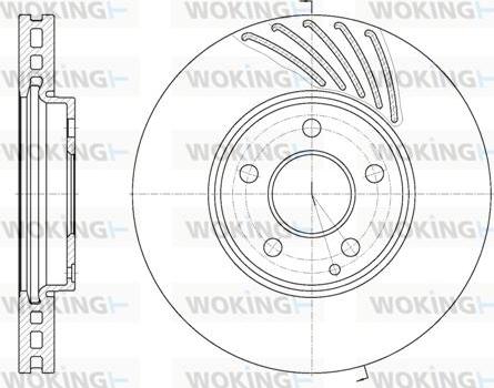 Woking D61140.10 - Тормозной диск autospares.lv