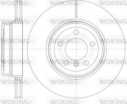 Woking D61141.10 - Тормозной диск autospares.lv