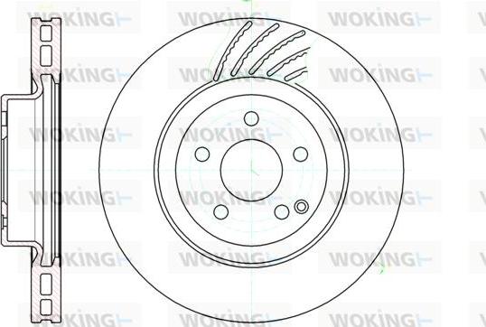 Woking D61142.10 - Тормозной диск autospares.lv
