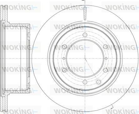 Woking D61159.10 - Тормозной диск autospares.lv