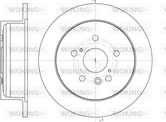 Woking D61158.00 - Тормозной диск autospares.lv