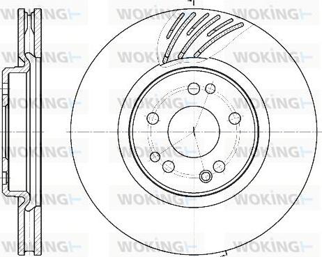 Woking D61152.10 - Тормозной диск autospares.lv