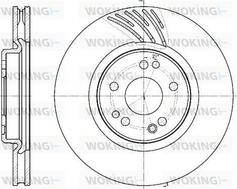 Woking D61152.11 - Тормозной диск autospares.lv