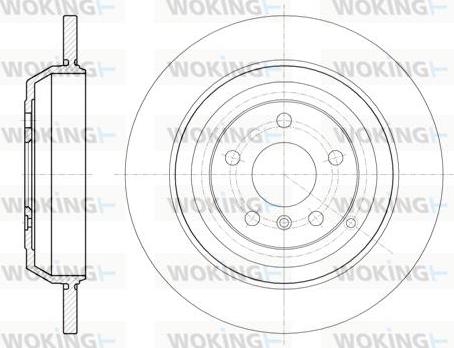 Woking D61166.00 - Тормозной диск autospares.lv