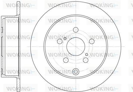 Woking D61168.00 - Тормозной диск autospares.lv