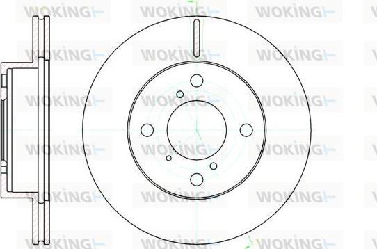 Woking D61104.10 - Тормозной диск autospares.lv