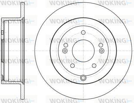 Woking D61106.00 - Тормозной диск autospares.lv