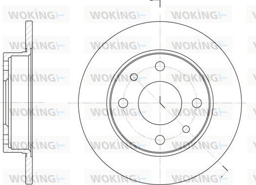 Woking D6110.00 - Тормозной диск autospares.lv