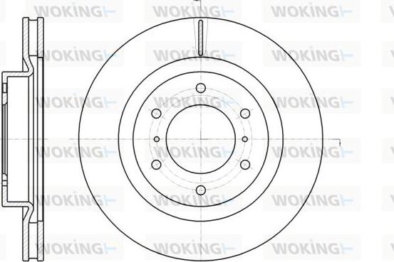 Woking D61100.10 - Тормозной диск autospares.lv