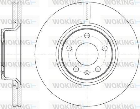 Woking D61101.10 - Тормозной диск autospares.lv