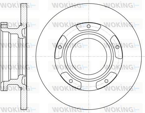 Woking D61107.00 - Тормозной диск autospares.lv