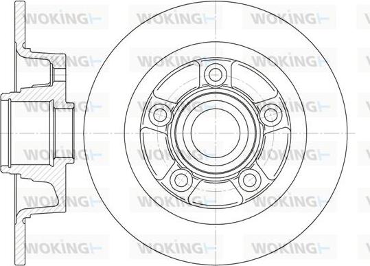 Woking D61115.00 - Тормозной диск autospares.lv