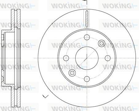 Woking D61116.10 - Тормозной диск autospares.lv