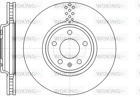 Woking D61110.10 - Тормозной диск autospares.lv