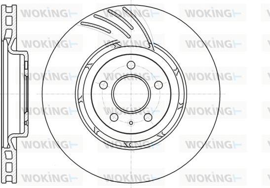 Woking D61111.10 - Тормозной диск autospares.lv