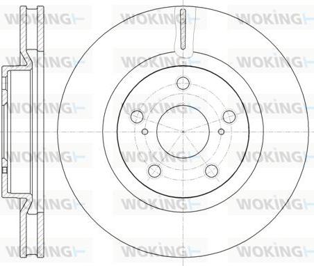 Woking D61189.10 - Тормозной диск autospares.lv