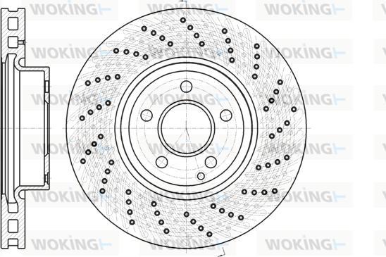 Woking D61185.10 - Тормозной диск autospares.lv