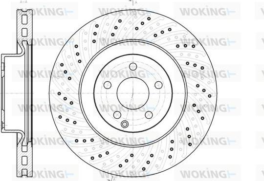 Woking D61186.10 - Тормозной диск autospares.lv