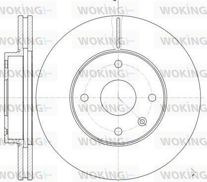 Woking D61181.10 - Тормозной диск autospares.lv