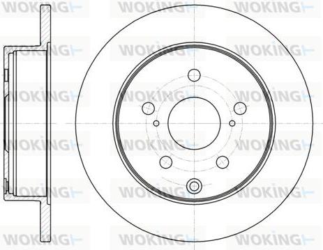 Woking D61188.00 - Тормозной диск autospares.lv