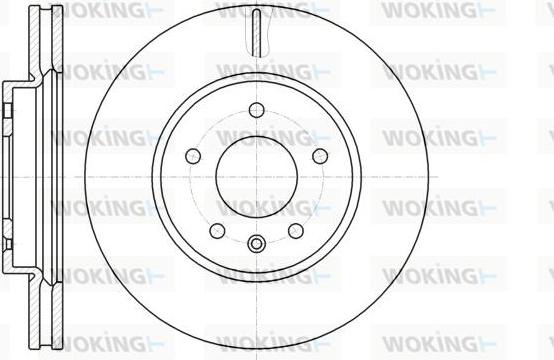 Woking D61183.10 - Тормозной диск autospares.lv