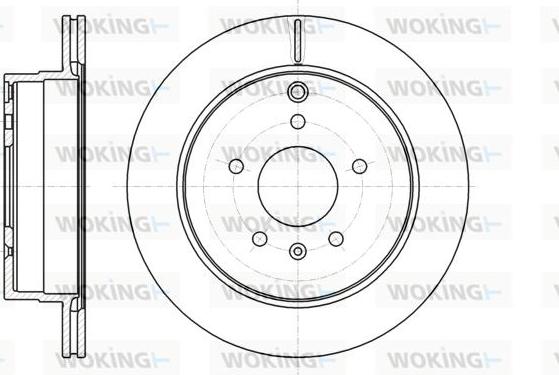 Woking D61182.10 - Тормозной диск autospares.lv