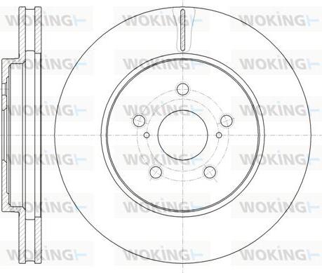 Woking D61136.10 - Тормозной диск autospares.lv