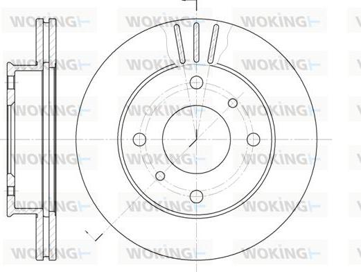 Woking D6113.10 - Тормозной диск autospares.lv