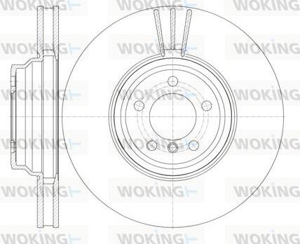 Woking D61132.10 - Тормозной диск autospares.lv