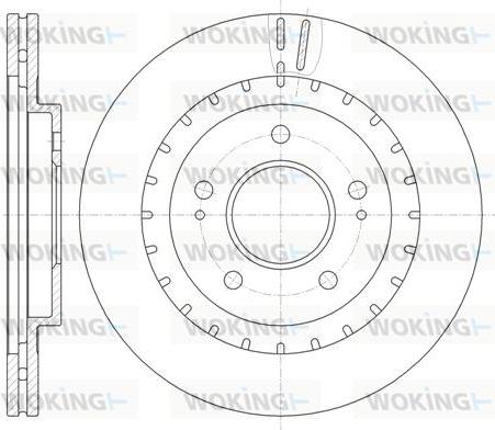 Woking D61137.10 - Тормозной диск autospares.lv