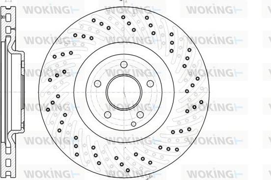 Woking D61124.10 - Тормозной диск autospares.lv