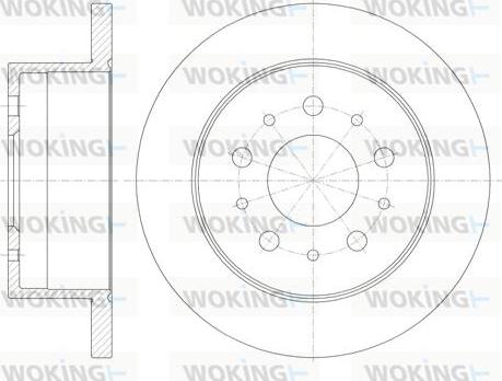 Woking D61120.00 - Тормозной диск autospares.lv