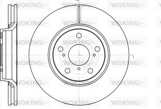 Woking D61121.10 - Тормозной диск autospares.lv