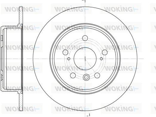 Woking D61128.00 - Тормозной диск autospares.lv