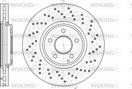 Woking D61123.10 - Тормозной диск autospares.lv