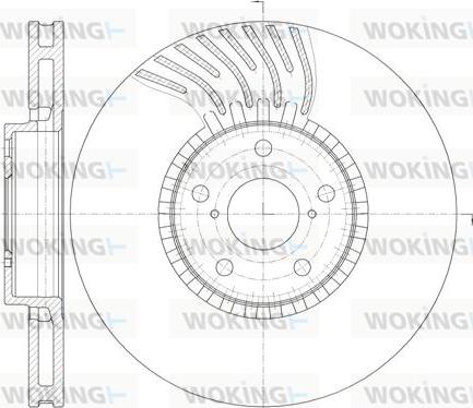 Woking D61179.10 - Тормозной диск autospares.lv