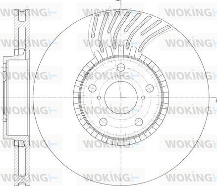 Woking D61179.11 - Тормозной диск autospares.lv