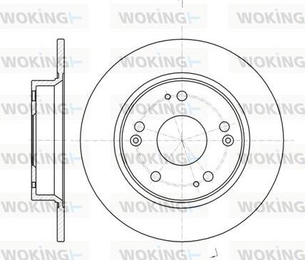 Woking D61175.00 - Тормозной диск autospares.lv