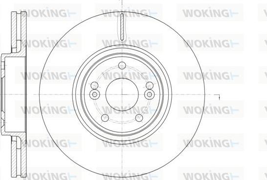 Woking D61171.10 - Тормозной диск autospares.lv