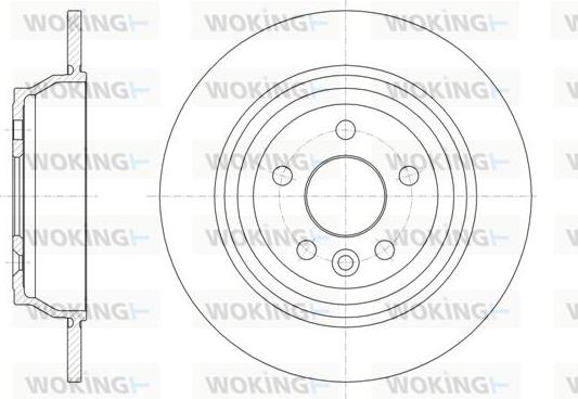 Woking D61899.00 - Тормозной диск autospares.lv