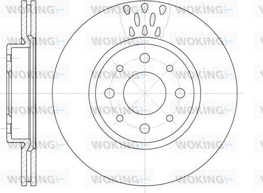 Woking D6189.10 - Тормозной диск autospares.lv