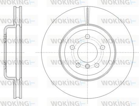 Woking D61842.10 - Тормозной диск autospares.lv