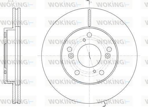 Woking D61855.10 - Тормозной диск autospares.lv
