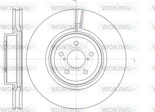 Woking D61856.10 - Тормозной диск autospares.lv