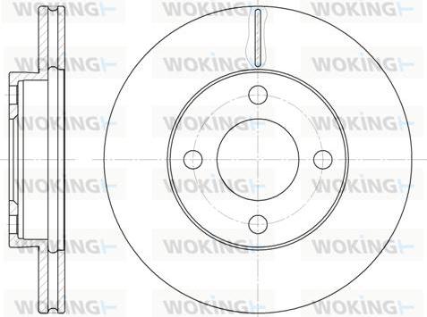 Woking D6185.10 - Тормозной диск autospares.lv