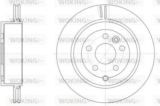 Woking D61868.10 - Тормозной диск autospares.lv