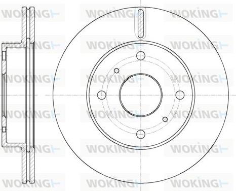 Woking D61800.10 - Тормозной диск autospares.lv